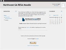 Tablet Screenshot of moodle.nwgaresa.com